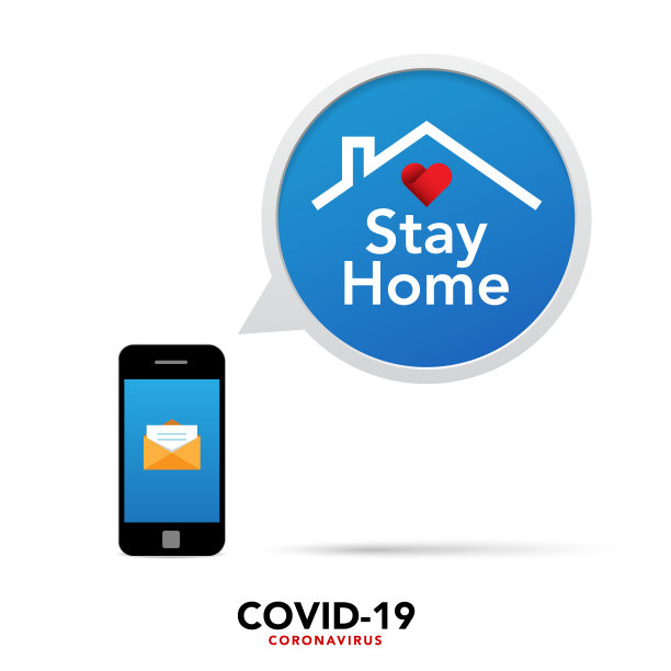 谨慎冠状病毒迹象。停止冠状病毒横幅。图片下载