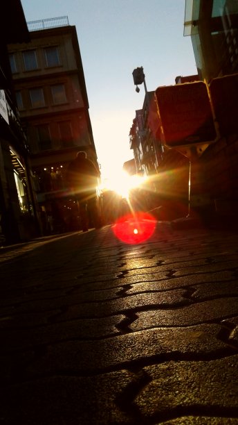 日落时分在街上图片下载