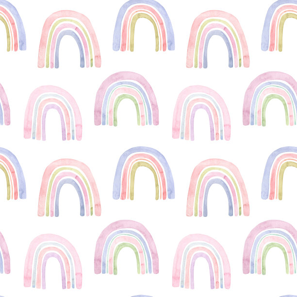 水彩彩虹模式图片下载