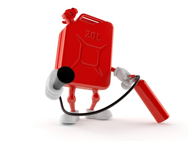 汽油罐性格持有灭火器图片下载