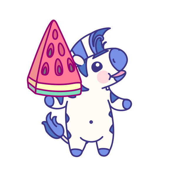 可爱的斑马宝宝向量图片下载