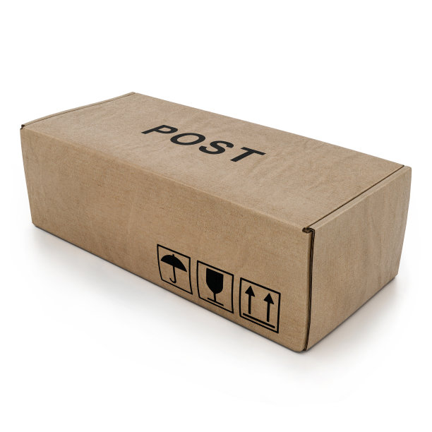 纸板箱模型，3D插图图片下载