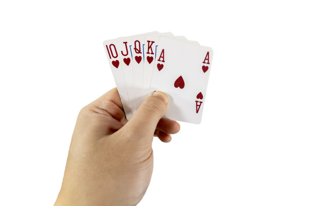 玩扑克概念孤立的白色背景图片下载