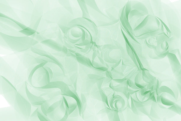 抽象的背景或结构手工插图或图片的绿色之字形，线和波浪在白色的背景图片下载