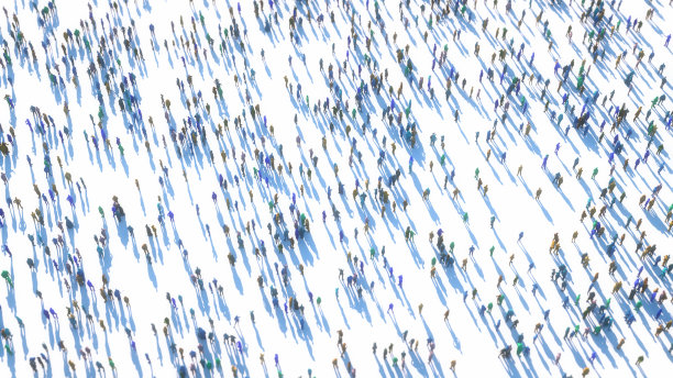 3d渲染人群连接图片下载