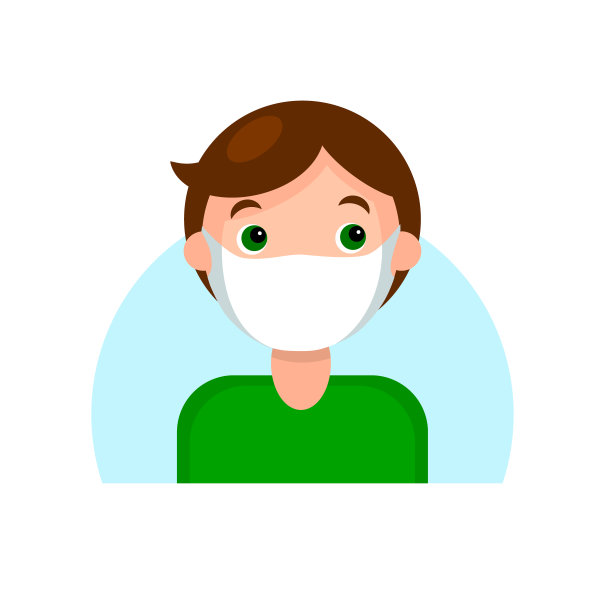 一个戴着面具的黑发男孩的脸。图片下载