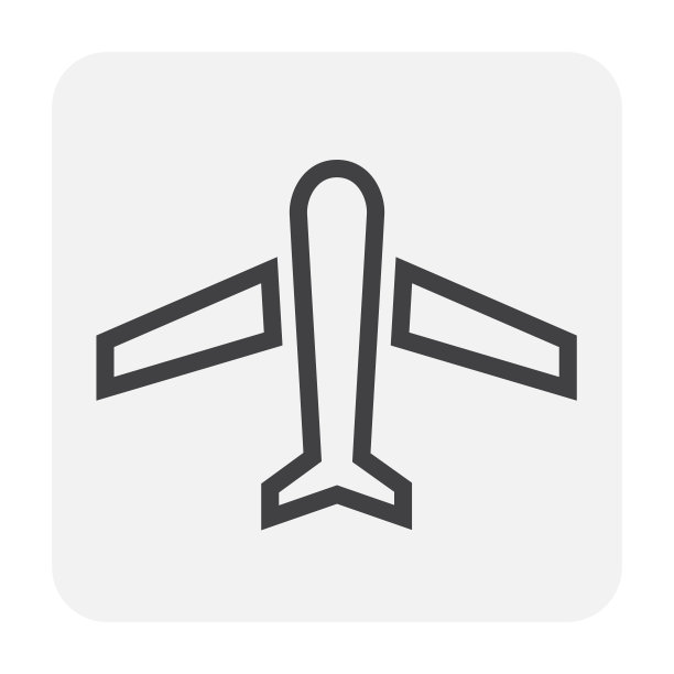 黑色飞机图标图片下载