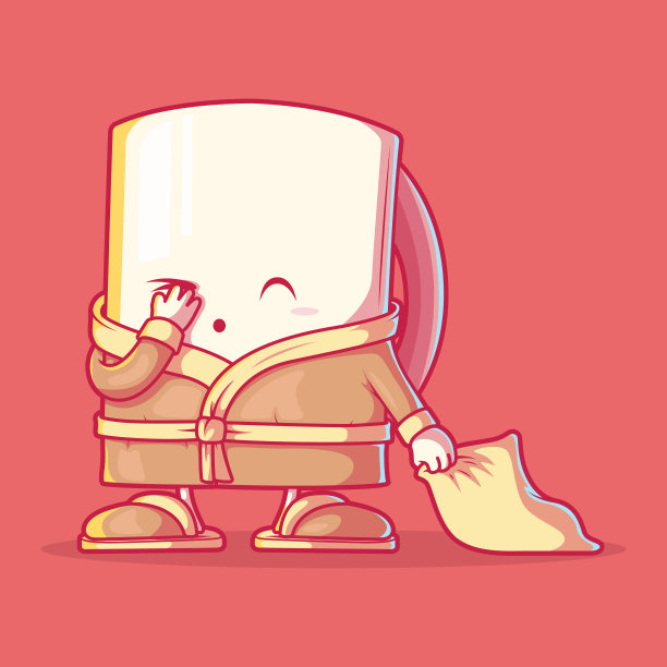 昏昏欲睡的咖啡杯矢量插图。图片下载