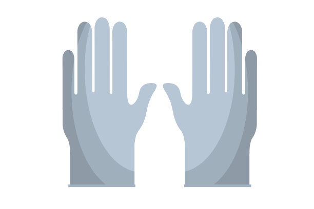 手术前戴无菌手套图片下载