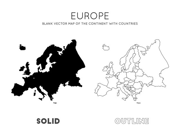 欧洲地图。图片下载