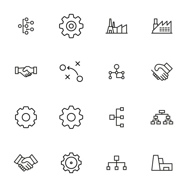 行业线图标集。图片下载