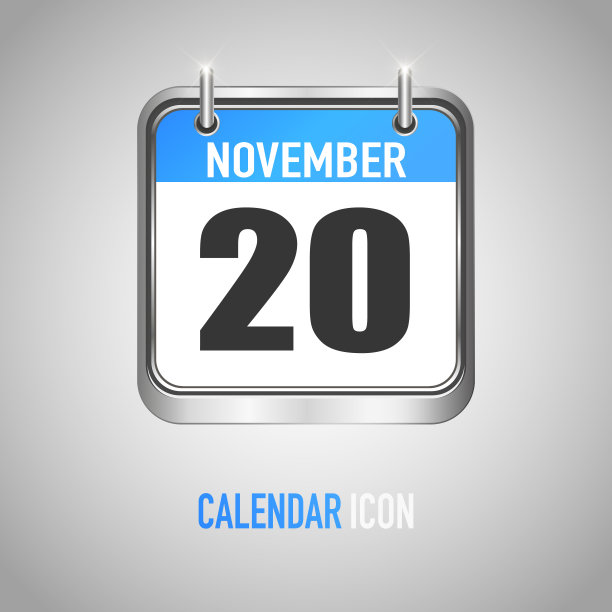 漂亮的日历。日期,日、月。矢量插图背景提示，应用程序，用户界面，事件，假日，办公文件，图标和标志。孤立的扁平物体和符号。每年的集合图片下载