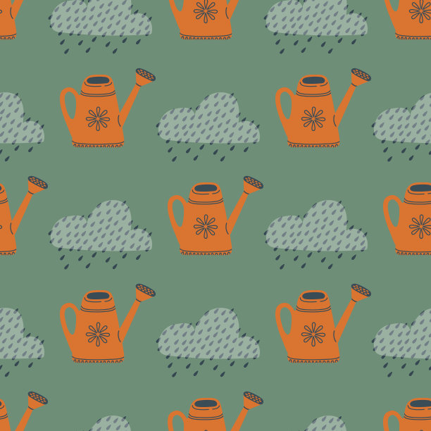 时尚矢量无缝秋季图案图片下载