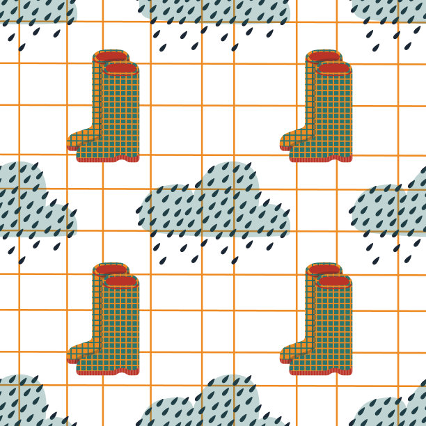 时尚矢量无缝秋季图案图片下载