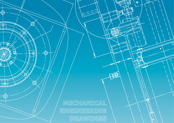 蓝图,素描。工程说明向量。封面，传单，横幅，背景。仪器制造图纸图片下载