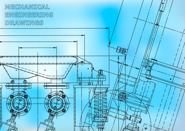蓝图,素描。工程说明向量。封面，传单，横幅，背景。仪器制造图纸图片下载
