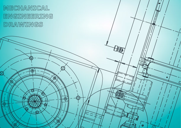 蓝图,素描。工程说明向量。封面，传单，横幅，背景。仪器制造图纸图片下载