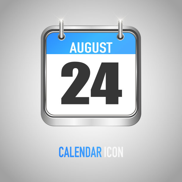 漂亮的日历。日期,日、月。矢量插图背景提示，应用程序，用户界面，事件，假日，办公文件，图标和标志。孤立的扁平物体和符号。每年的集合图片下载