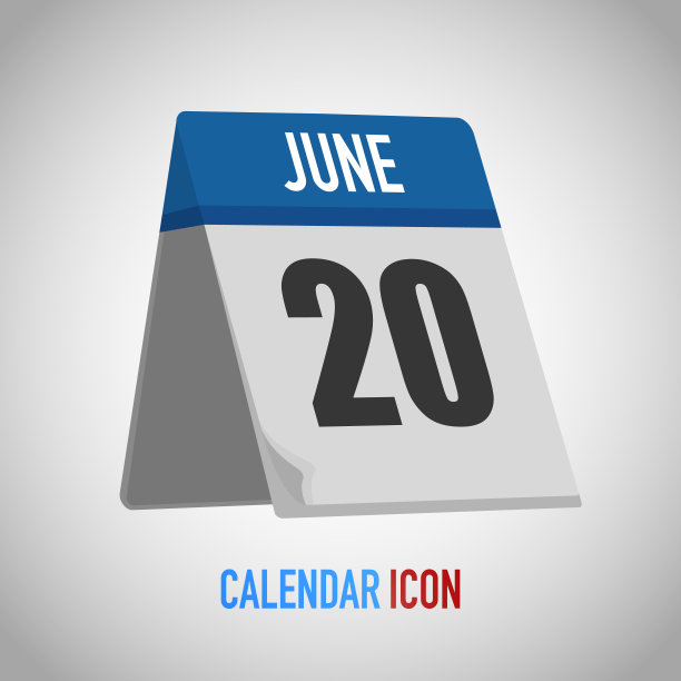 漂亮的桌子风格日历。日期,日、月。矢量插图背景提示，应用程序，用户界面，事件，假日，办公文件，图标，标志。孤立的扁平物体和符号。年收藏图片下载