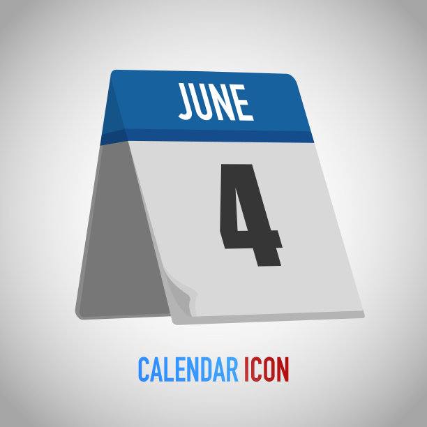 漂亮的桌子风格日历。日期,日、月。矢量插图背景提示，应用程序，用户界面，事件，假日，办公文件，图标，标志。孤立的扁平物体和符号。年收藏图片下载