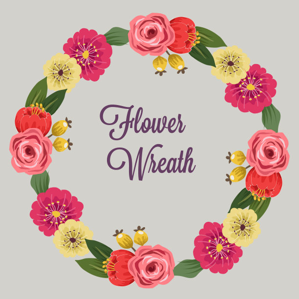 花，花环，花圈插花图片下载
