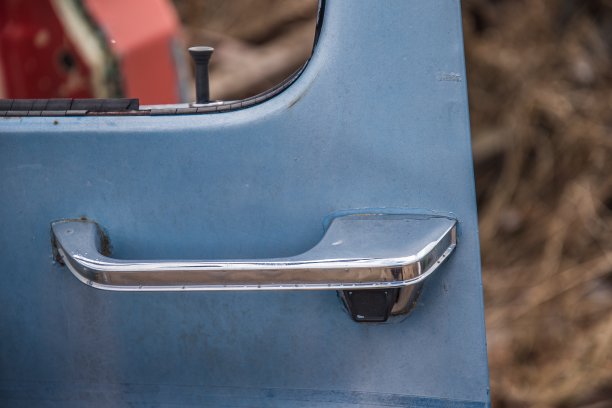 特写车门把手复古图片下载