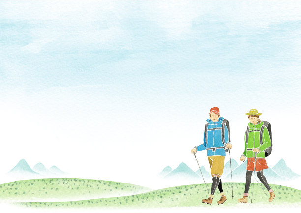 男人和女人都喜欢爬山图片下载