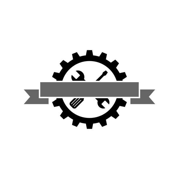 齿轮图标和符号矢量插图图片下载