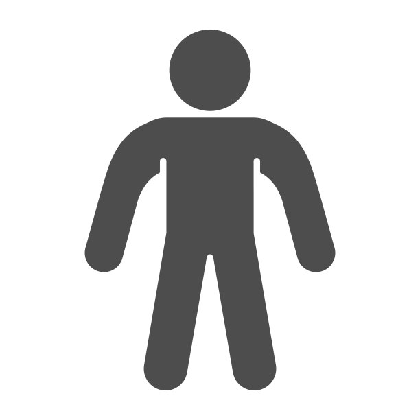 男子剪影固体图标。人在白色背景上以保护字形象形文字的姿势两腿站立。男士标识的移动概念和网页设计。矢量图形。图片下载