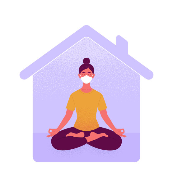 呆在家里的概念。图片下载