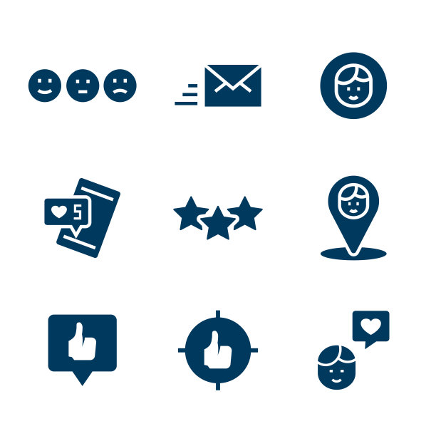 矢量集图标的社会网络在平面风格。图片下载