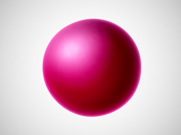 3D红球孤立在白色背景。明亮的球形设计元素。图片下载