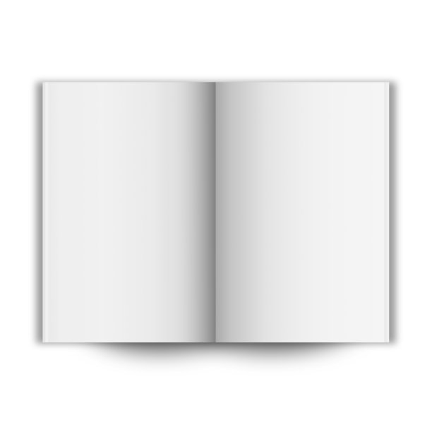 空白打开书封面模型上的白色背景。图片下载