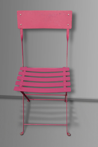 粉色椅子投射阴影图片下载