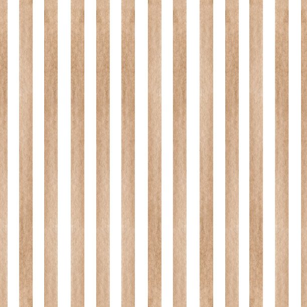 水彩手绘无缝模式与抽象条纹在棕色孤立的白色背景图片下载