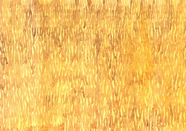 金草场水彩手绘背景。图片下载