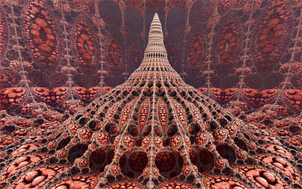 红色分形大厅，震中图片下载