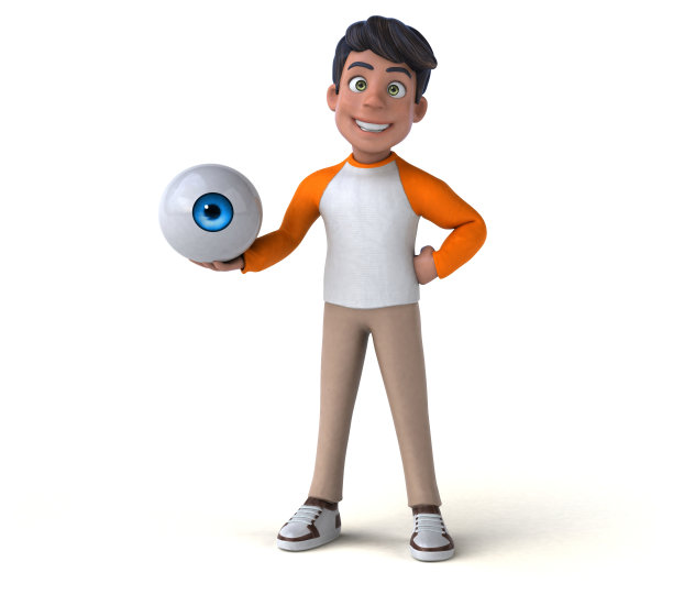 有趣的3D卡通亚洲青少年图片下载