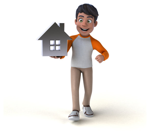 有趣的3D卡通亚洲青少年图片下载