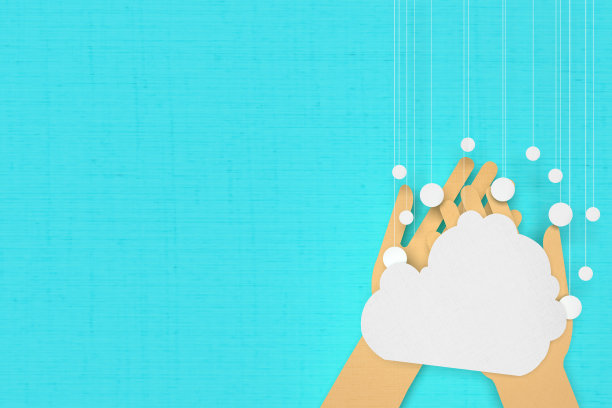 纸工艺品洗手艺术图片下载