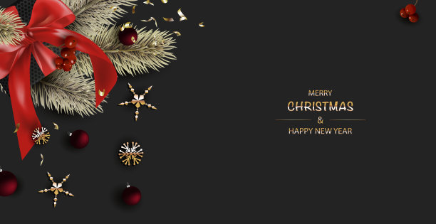 圣诞节的边界。新年快乐。图片下载