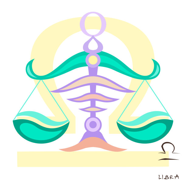 天秤座图标。天秤座矢量插图。femida法庭和法官的象征。比较信号。测量平面图标。图片下载