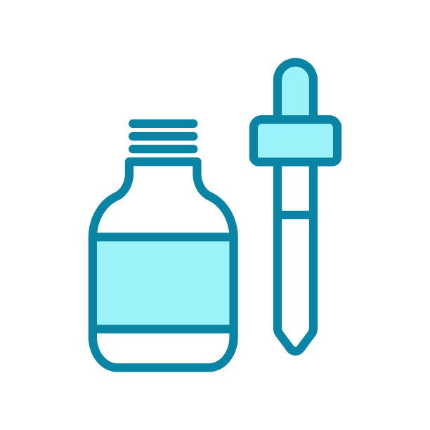 滴管-医疗图标矢量设计模板图片下载