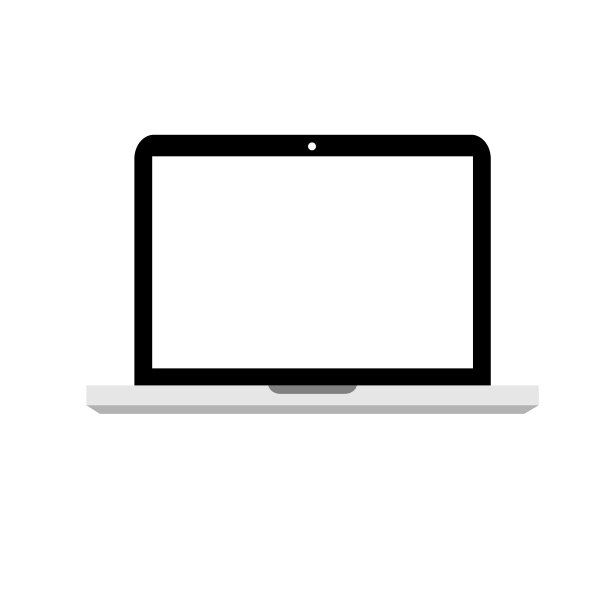 笔记本电脑黑色灰色图标在时尚的平面风格孤立的白色背景。计算机符号为您的网站设计或标志或应用程序或用户界面。向量插图,EPS10。图片下载