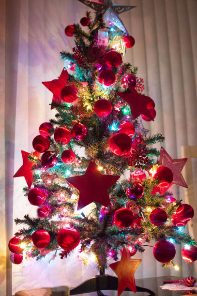 圣诞树贺卡图片下载