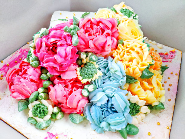 花装饰蛋糕没有喷嘴图片下载