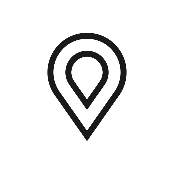 地图引脚图标矢量标志模板，定位图标图片下载