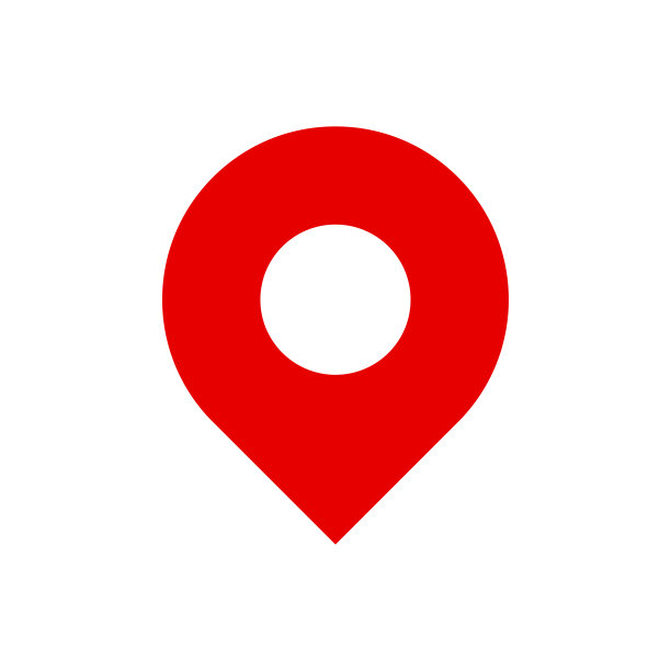 地图引脚图标矢量标志模板，定位图标图片下载