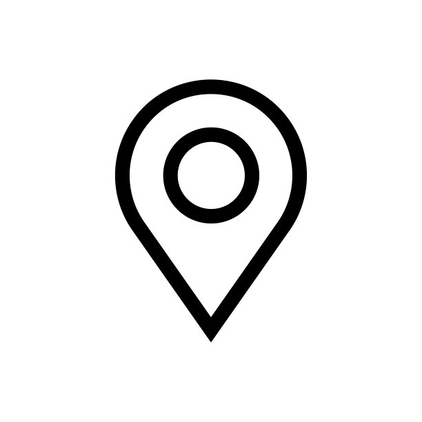 地图引脚图标矢量标志模板，定位图标图片下载