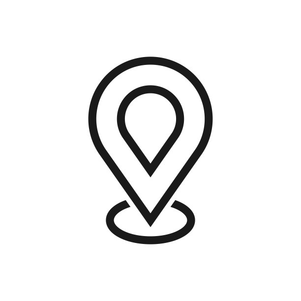 地图引脚图标矢量标志模板，定位图标图片下载